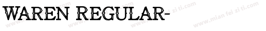 Waren Regular字体转换